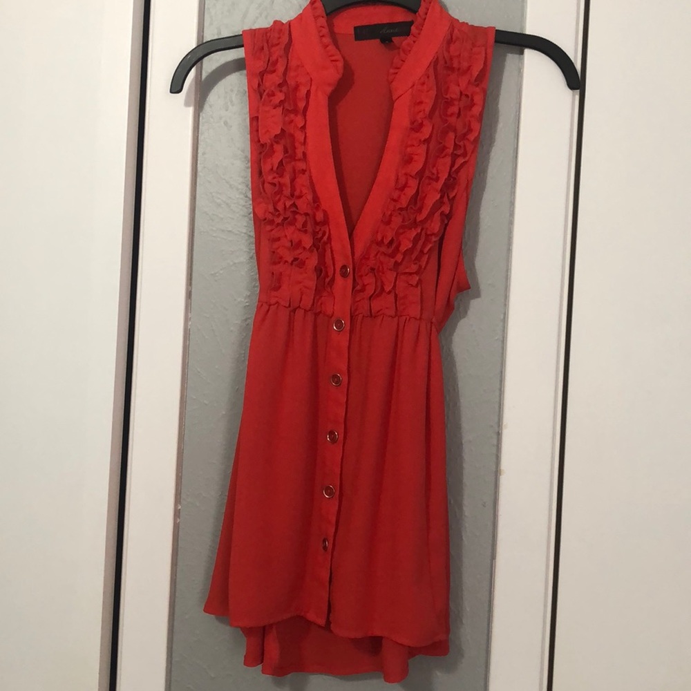 Dressy sleeveless blouse